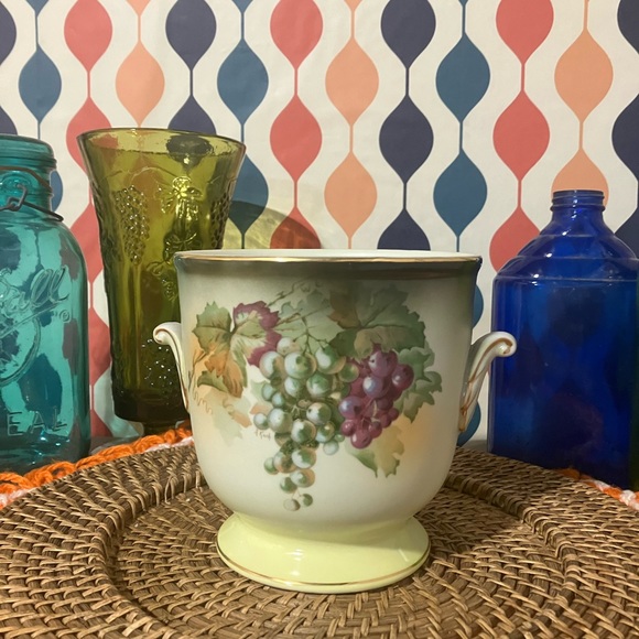 Andrea by Sadek Ceramic Ice Bucket Hand Painted by A. Kach Vintage - Picture 3 of 12